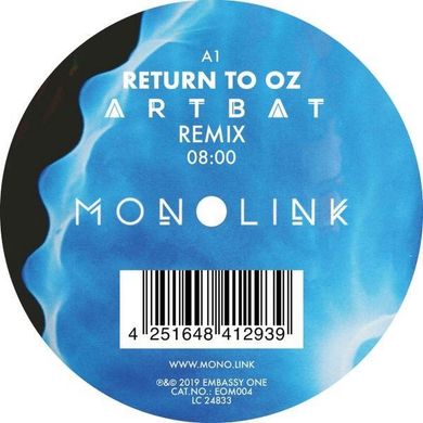 Виниловая пластинка Monolink - Remixes (Artbat) (VINYL) EP