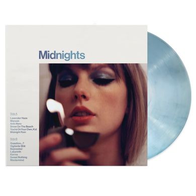 Вінілова платівка Taylor Swift - Midnights (Moonstone Blue Marbled VINYL LTD) LP
