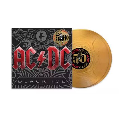 Виниловая пластинка AC/DC - Black Ice. 50th Anniversary (Gold VINYL LTD) 2LP