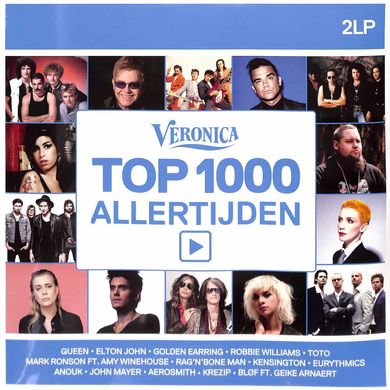 Виниловая пластинка Queen, Kiss, Oasis...(Сборник) - Veronica Top 1000 Allertijden (VINYL) 2LP